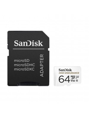 microSDXC (UHS-1 U3) SanDisk Max Endurance 64Gb class 10 V30 (R100Mb/sW40Mb/s) (adapterSD)