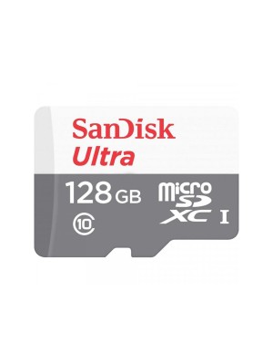 microSDXC (UHS-1) SanDisk Ultra 128Gb class 10 A1 (100Mb/s) (adapter SD)
