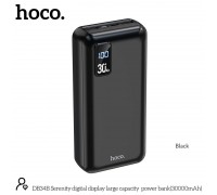 Универсальная мобильная батарея HOCO Serenity digital display large capacity  power bank DB34B 30000mAh |2USB/Type-C, 2A|