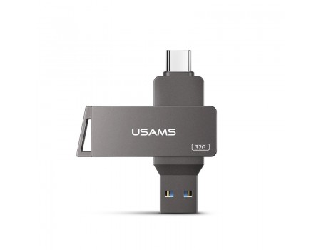 Флешка USAMS Type-C OTG USB3.0 Rotatable High Speed Flash Drive 32GB US-ZB199