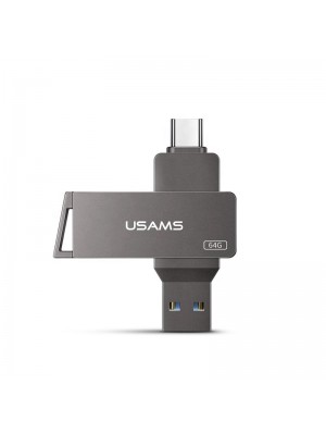 Флешка USAMS Type-C OTG USB3.0 Rotatable High Speed Flash Drive 64GB US-ZB200