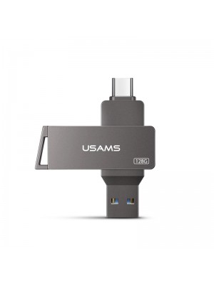 Флешка USAMS Type-C OTG USB3.0 Rotatable High Speed Flash Drive 128GB US-ZB201