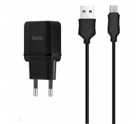 Зарядний пристрій HOCO Micro cable C22A |1USB, 2.4А|