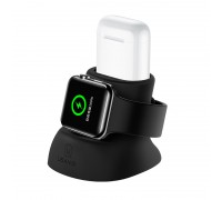 Подставка для зарядки USAMS 2in1 Silicon Charging Holder For Apple Watch And AirPods US-ZJ051