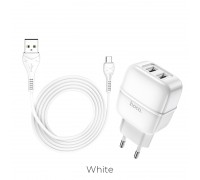 Зарядное устройство сетевое HOCO Micro USB cable Highway C77A |2USB, 2.4A|