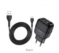 Зарядное устройство сетевое HOCO Type-C cable Highway C77A |2USB, 2.4A|