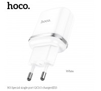 Зарядное устройство сетевое HOCO Special FCP, AFC N3 |1USB, 18W/3A, QC3.0| (Safety Certified)