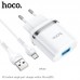 Зарядное устройство сетевое HOCO Micro USB cable Ardent charger set N1 |1USB, 2.4A| (Safety Certified)