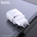 Зарядное устройство сетевое HOCO Aspiring dual port charger  N4 |2USB, 2.4A| (Safety Certified)