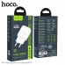 Зарядное устройство сетевое HOCO Aspiring dual port charger  N4 |2USB, 2.4A| (Safety Certified)