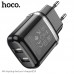 Зарядное устройство сетевое HOCO Aspiring dual port charger  N4 |2USB, 2.4A| (Safety Certified)