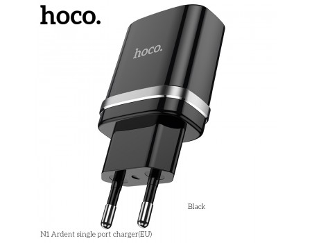 Зарядное устройство сетевое HOCO Ardent single port charger N1 |1USB, 2.4A, 12W| (Safety Certified)