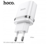 Зарядное устройство сетевое HOCO Ardent single port charger N1 |1USB, 2.4A, 12W| (Safety Certified)