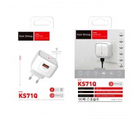 Зарядное устройство сетевое KONI Strong KS71Q |1USB, 3A, QC|