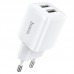 Зарядное устройство сетевое HOCO Briar dual port charger N8 |2USB, 2.4A| (Safety Certified)