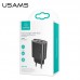 Зарядное устройство сетевое USAMS T35 Fast Charger US-CC121 |1USB/1Type-C, 20W, PD3.0/QC|