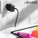 Зарядное устройство сетевое USAMS T35 Fast Charger US-CC121 |1USB/1Type-C, 20W, PD3.0/QC|