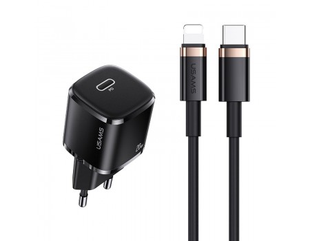 Зарядное устройство сетевое USAMS T36 Type-C to Lightning cable XFK Super Cube Series CC124 |1Type-C, 20W, PD|