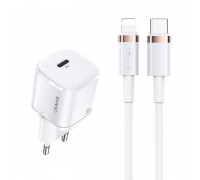 Зарядное устройство сетевое USAMS T36 Type-C to Lightning cable XFK Super Cube Series CC124 |1Type-C, 20W, PD|