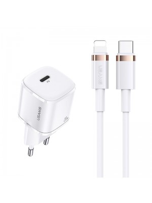 Зарядное устройство сетевое USAMS T36 Type-C to Lightning cable XFK Super Cube Series CC124 |1Type-C, 20W, PD|