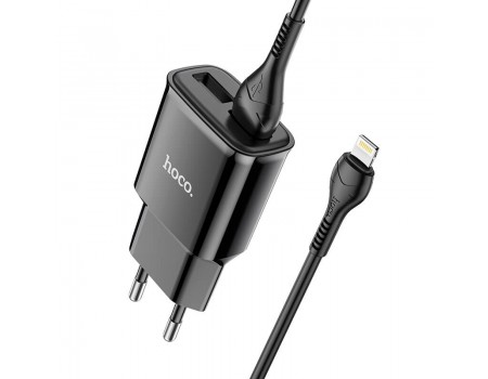 Зарядний пристрій HOCO Lightning Cable Star round dual port charger set C88A |2USB, 2.4A|