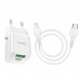 Зарядное устройство сетевое HOCO Type-C to Lightning Cable Prestige charger set N20 |1USB/1Type-C, 20W, 3A, QC/PD|