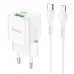 Зарядное устройство сетевое HOCO Type-C to Lightning Cable Prestige charger set N20 |1USB/1Type-C, 20W, 3A, QC/PD|