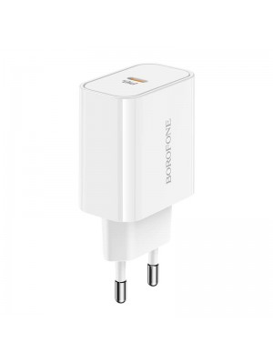 Зарядное устройство сетевое BOROFONE Easy Speed single port charger BA57A |Type-C, 20W/3A, PD/QC|