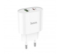 Зарядное устройство сетевое HOCO Lineal C95A |1USB/1Type-C, PD/QC, 20W/3A|