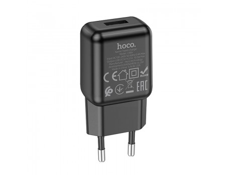 Зарядное устройство сетевое HOCO single port charger C96A |1USB, 2.1A|