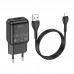 Зарядное устройство сетевое HOCO Lightning cable single port charger set C96A |1USB, 2.1A|