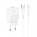 Зарядное устройство сетевое HOCO Lightning cable single port charger set C96A |1USB, 2.1A|