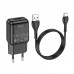 Зарядное устройство сетевое HOCO Type-C cable single port charger set C96A |1USB, 2.1A|