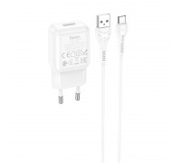 Зарядное устройство сетевое HOCO Type-C cable single port charger set C96A |1USB, 2.1A|