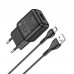 Зарядное устройство сетевое HOCO Type-C cable single port charger set C96A |1USB, 2.1A|