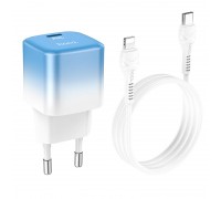 Зарядное устройство сетевое HOCO Type-C to Lightning cable single port charge set C101A |Type-C, PD, 3A/20W|