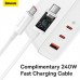 Зарядное устройство сетевое Baseus Type-C to Typc-C cable GaN5 Pro Fast Charger |1USB/2Type-C, PD/QC, 140W/5A| (CCGP100202)