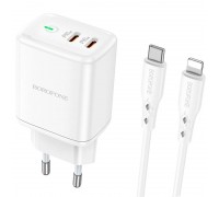 Зарядное устройство сетевое BOROFONE Type-C to Lightning cable Reacher dual port charger set BN9 |2Type-C, 35W/3A, PD/QC|