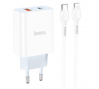 Зарядний пристрій HOCO Type-C to Lightning charger set C97A |1USB/1Type-C, 20W/3A, QC/PD|