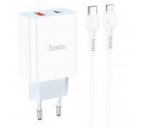 Зарядное устройство сетевое HOCO Type-C to Lightning charger set C97A |1USB/1Type-C, 20W/3A, QC/PD|