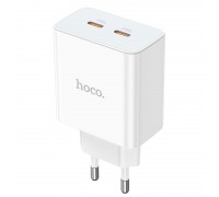 Зарядное устройство сетевое HOCO Leader dual port(2C) charger C108A |2Type-C, 35W/3A, PD/QC|