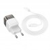 Зарядное устройство сетевое HOCO Type-C to Lightning cable Transparent tribute single-port C125A |1Type-C, PD/QC, 20W/3A|