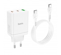 Зарядное устройство сетевое HOCO Type-C to Type-C Cable Start three-port charger N33 |1USB/2Type-C, PD/QC, 35W/3A|