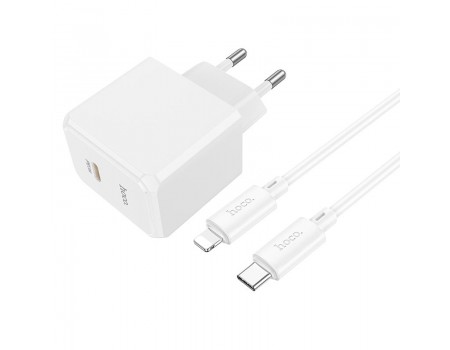 Зарядное устройство сетевое HOCO Type-C to Lightning cable Ocean single port charger CS13A |1type-C, 20W/3A, PD/QC|