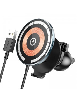 Тримач HOCO Discovery Edition Multipurpose Magnetic Car Wireless Charger CW42 | Qi, 5-15W |