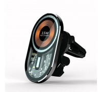 Держатель Transparent Magnetic Wireless Car Charger XYJ T10 |15W|