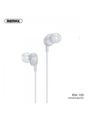 Наушники REMAX with mic Wired Earphone RW-105 HD Mic