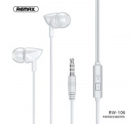 Навушники REMAX with mic Wired Earphone RW-106 HD Mic