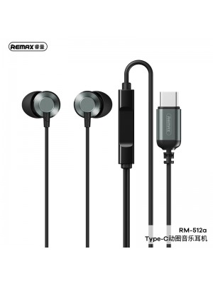 Наушники REMAX Metal Wired Earphone Type-C RM-512a