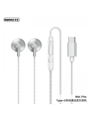 Наушники REMAX TYPE-C Wired Earphone for Music & Call RM-711a